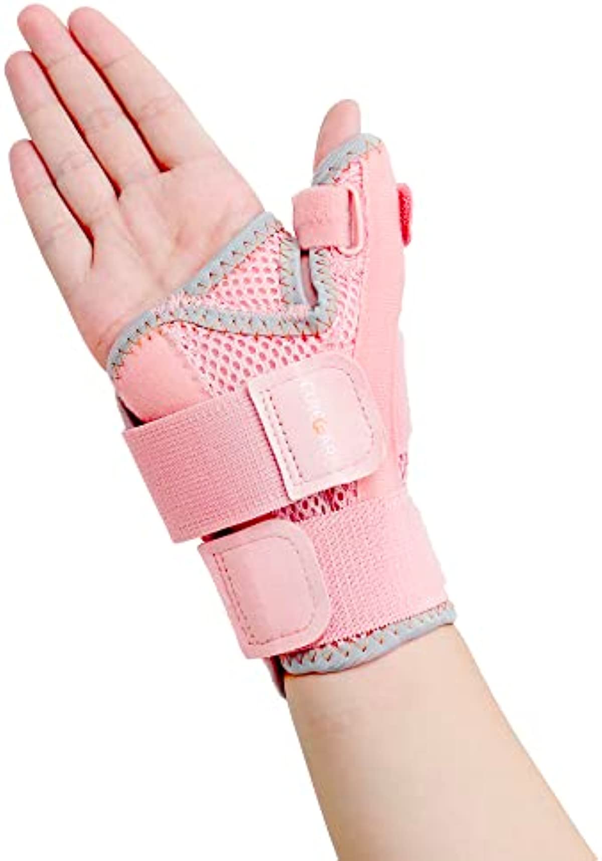 2022 New Upgraded Thumb Splint for Right & Left Hand, Reversible Thumb Brace for Arthritis Pain And Support, Thumb Stabilizer for Sprains, Tendonitis Relief, One Size Fits Any Hand (Pink)