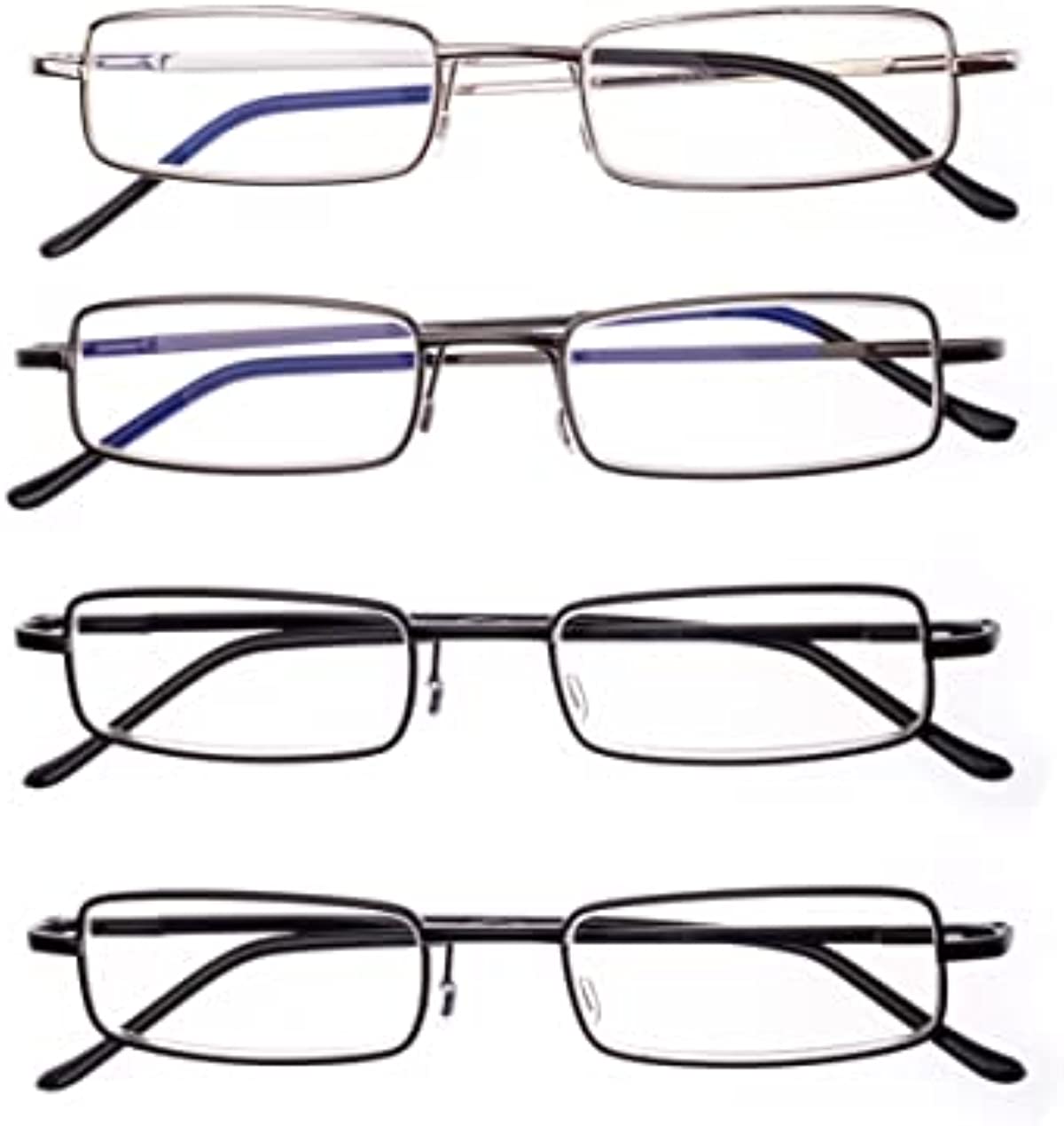 WENS JOOY Reading Glasses Portable Anti Blue Light with Case Mini Readers for Men Women