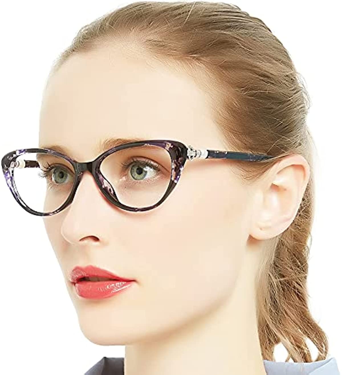 OCCI CHIARI Anti Blue Light Reading Glasses Women\'s Reader Large Frame(1.0 1.5 2.0 2.5 3.0 3.5 4.0) UV400