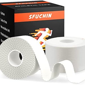 Athletic Tape - Medical Tape - Ankle Tape - Sfuchin 2 Pack 1.5\" X 15 Yard Sports Tape - Strong Easy Tear NO Sticky Residue for Wrist Tape Baseball Arms Football Climbing Boxing Lacrosse Hockey Stick