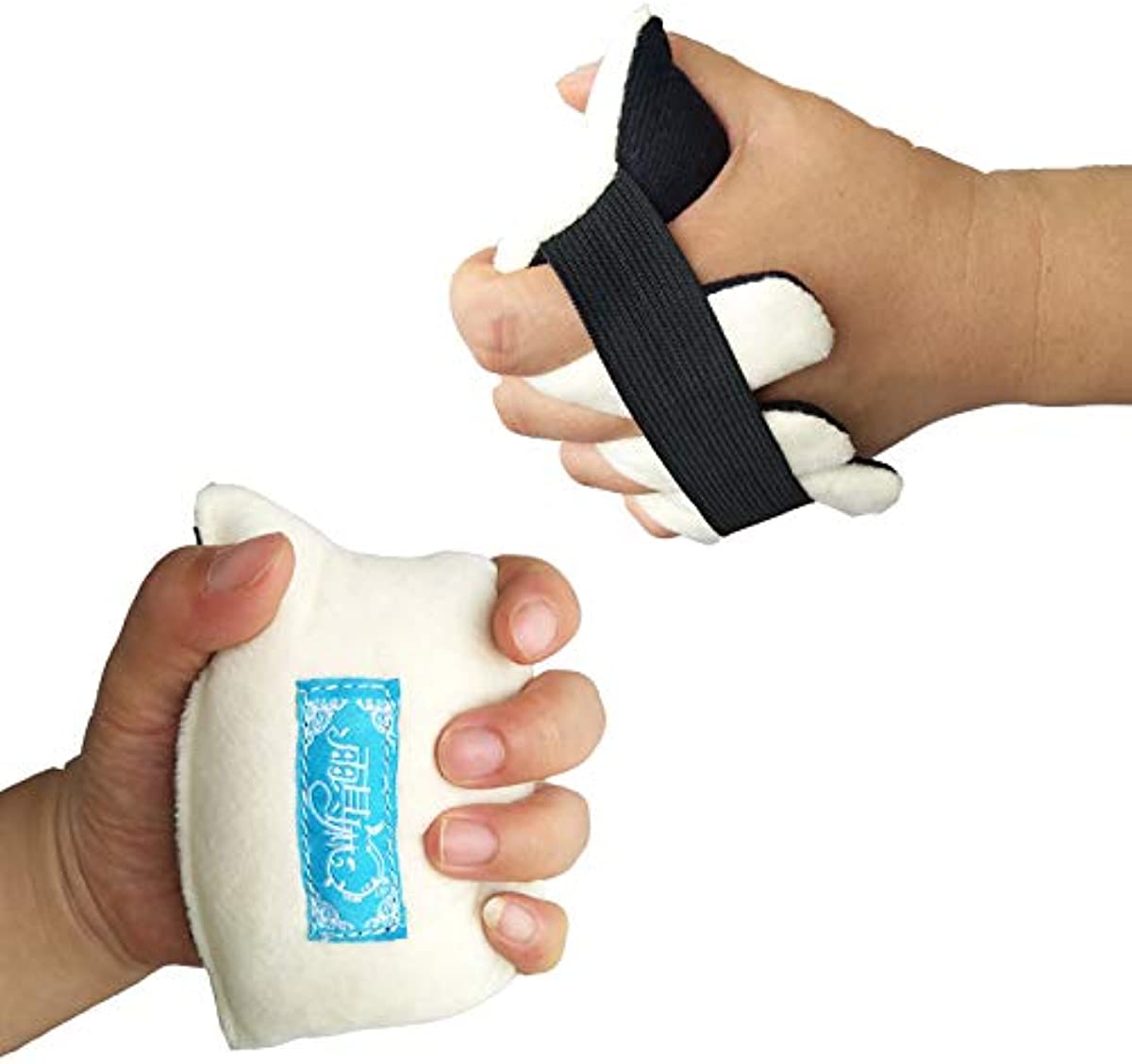 1PC Finger Separator Protection Hand Contracture Cushion Finger Rehabilitation Training Device for Stroke Hemiplegia Elders (S)