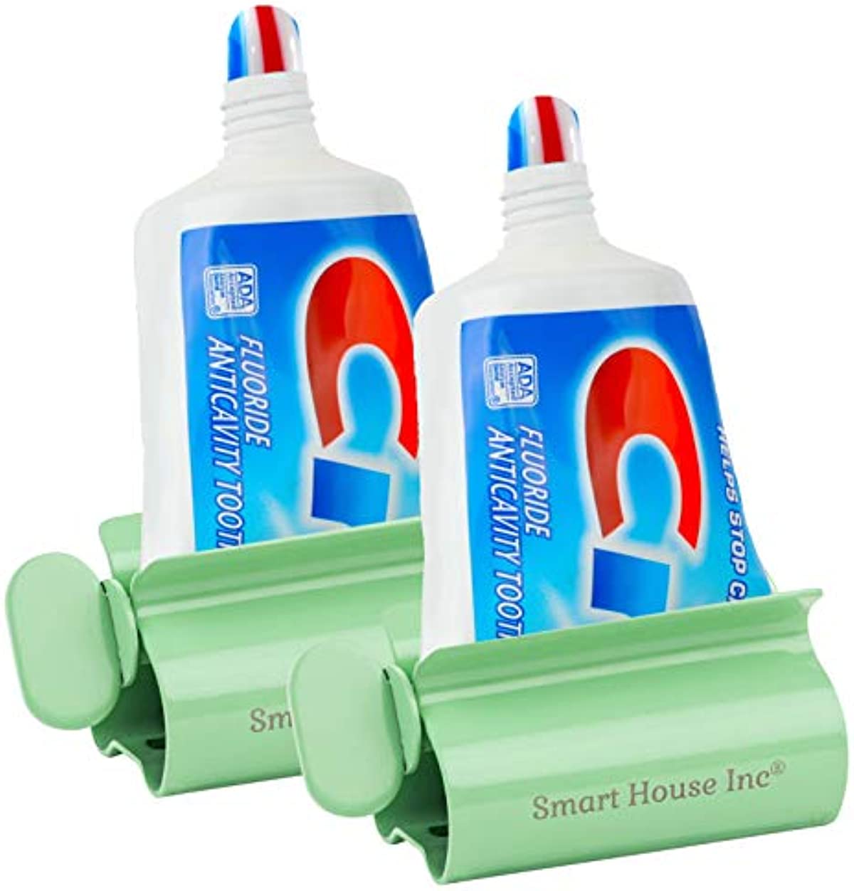 Toothpaste Squeezer Tube Roller Stainless Steel Tube Squeezer Rollers, Saves Toothpaste, Creams, Puts an end to Waste (Green)