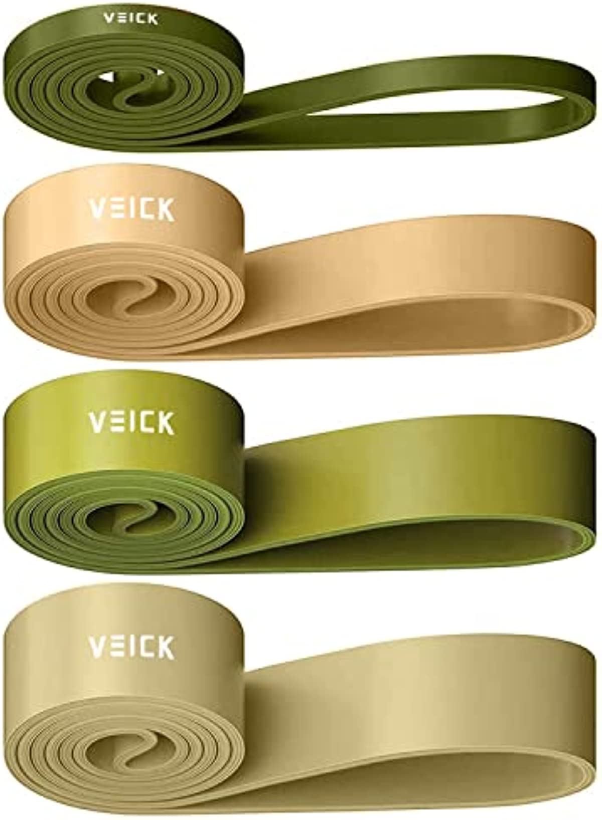 VEICK Resistance Bands, Pull Up Assistance Bands, Workout Exercise Bands, Long Resistance Bands Set for Men and Women, Elastic Bands for Stretch, Power Weighted Gyms at Home Fitness Equipment