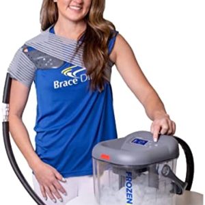 Frozen Ice Circulation Therapy Machine - Shoulder, Knee, Ankle, and Back Pain Post Surgery, Cryotherapy for Joint Pain, Sore Muscles, Post Workout Tendonitis and Inflammation by Brace Direct