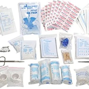 First Aid Kit Refill - 200 Piece - Extra Replacement Supplies for First Aid Kits, Loose Packed Restock Supply Pack
