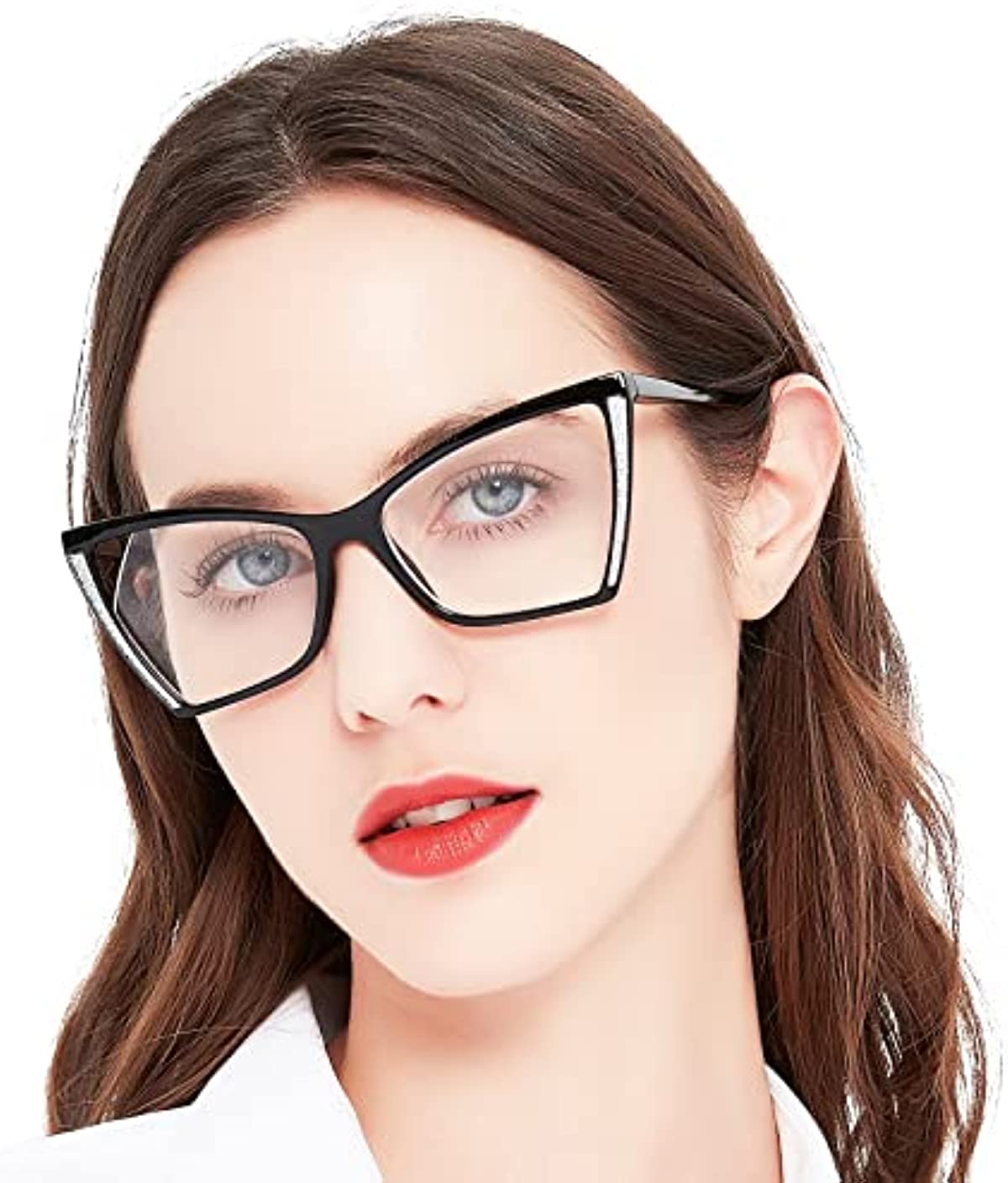 OCCI CHIARI Large Trendy Reading Glasses Womens Cat Eye Readers(1.0 1.5 2.0 2.5 3.0 3.5 4.0 5.0 6.0)