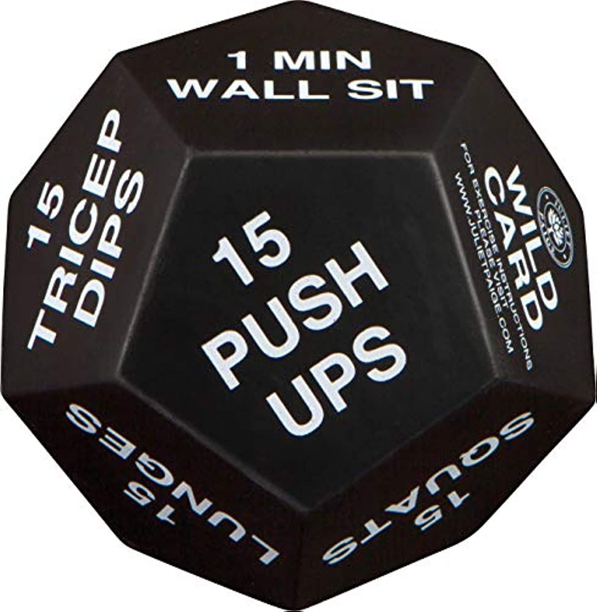 Juliet Paige Exercise Dice for Home Fitness, Workouts, WOD, Cardio, HIIT, and Sports
