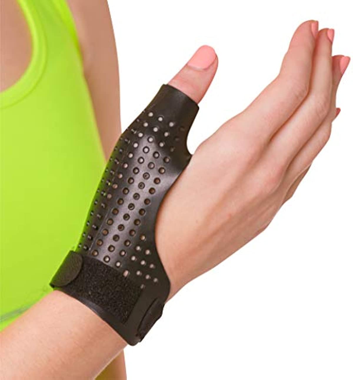 BraceAbility Hard Plastic Thumb Splint | Arthritis Treatment Brace to Immobilize & Stabilize CMC, Basal and MCP Joints for Trigger Thumb, Tendonitis Pain, Sprains (Small Left)