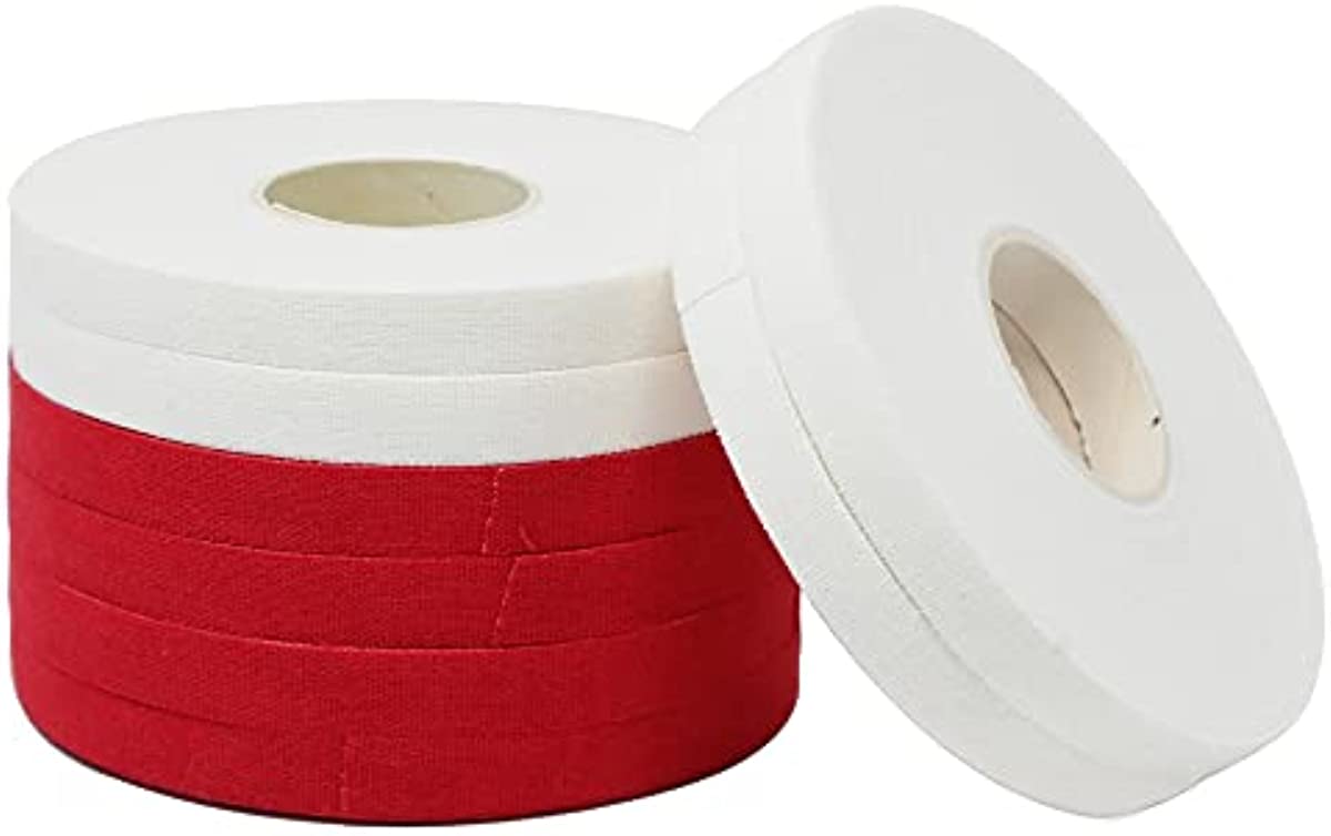 Bighorn Athletics Jiu-Jitsu & Judo Finger Tape, 0.3-Inch x 45-feet, 8-Rolls (Red & White)