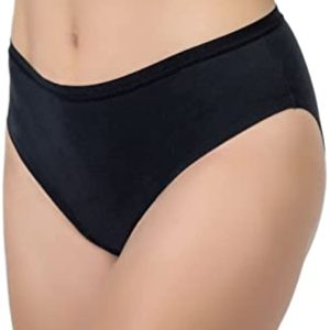 AIRCUTE Washable Absorbent Urine Incontinence Underwear for Women, High Waist Panties for Bladder Leakage Protection 60ML(Black, 2X-Large)
