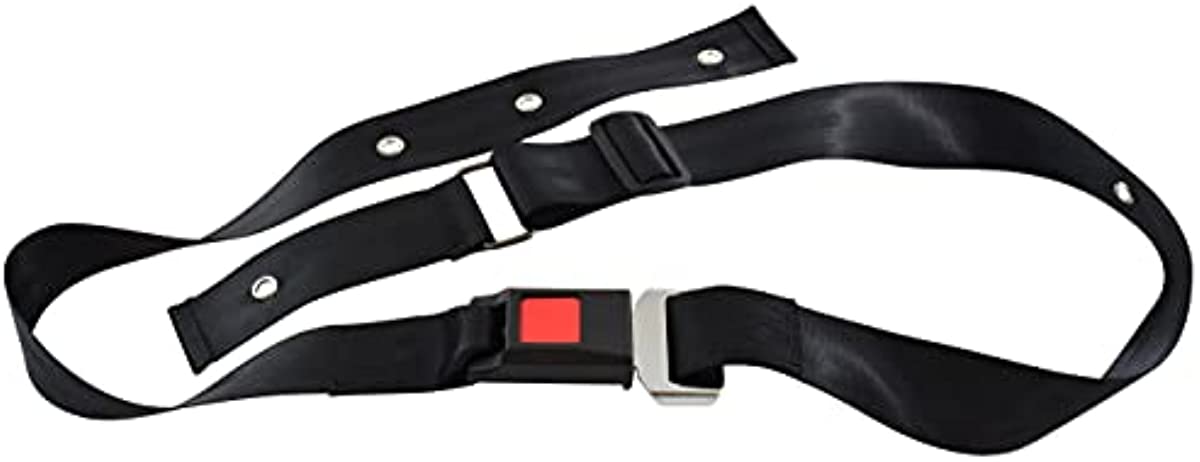 Wheelchair Seat Belt Safety Harness by Secure Safety Solutions - Quick Release Push-Button Buckle - Adjustable up to 62\" in Length - Wheelchair Waist Strap