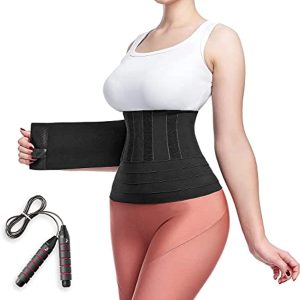 Road to The Dream Wrap Waist Trainer for Women Tummy Wraps Belly Body Shaper Black, One Size