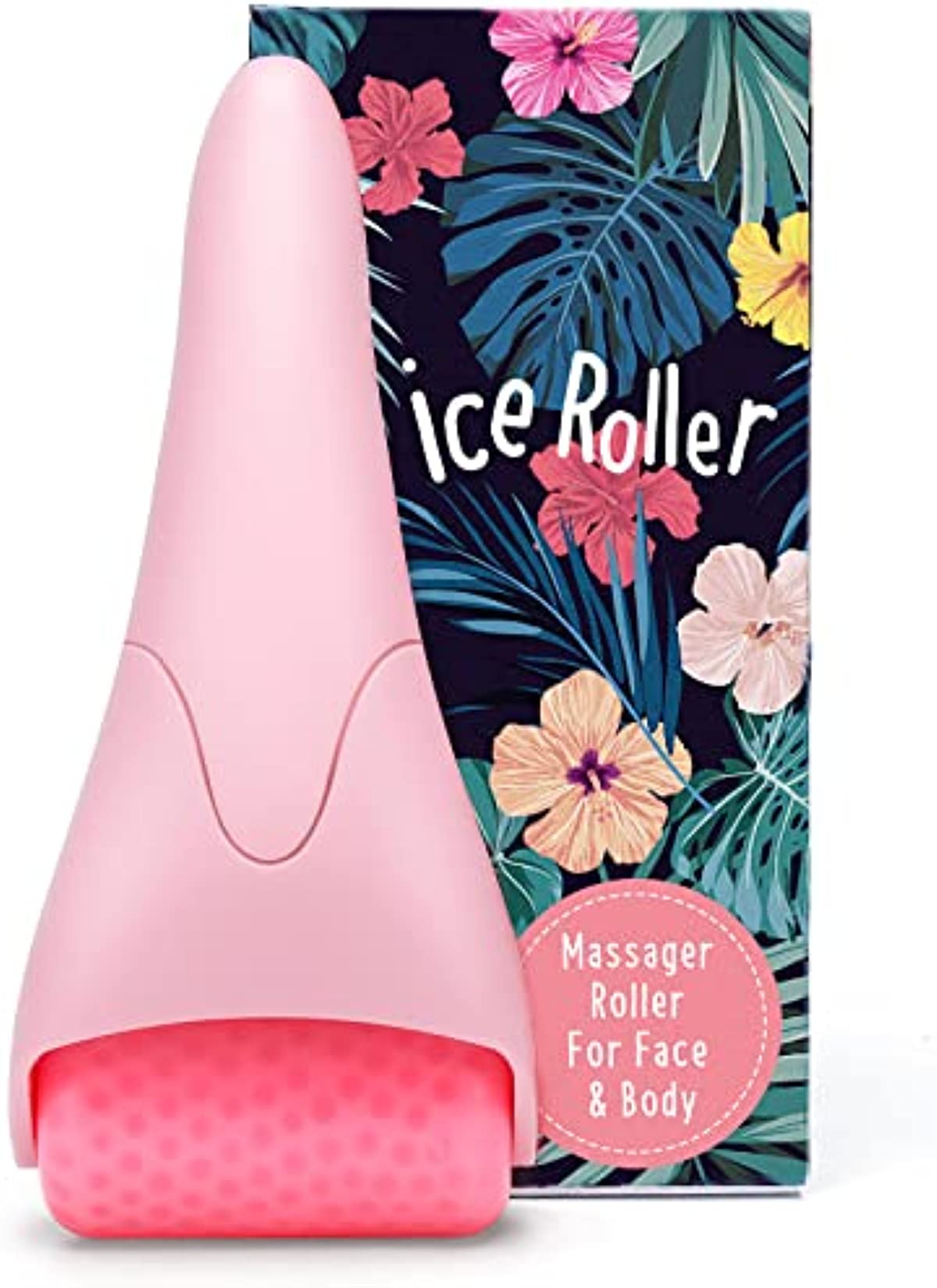 Dr. Pure Ice Roller for Face Massage, Face Roller for Reduce Puffiness Anti Wrinkle Migraine Pain Relief Tighten Skin, Face Icing Massager Cooling Facial Roller, Women Gifts Skin Care Tool
