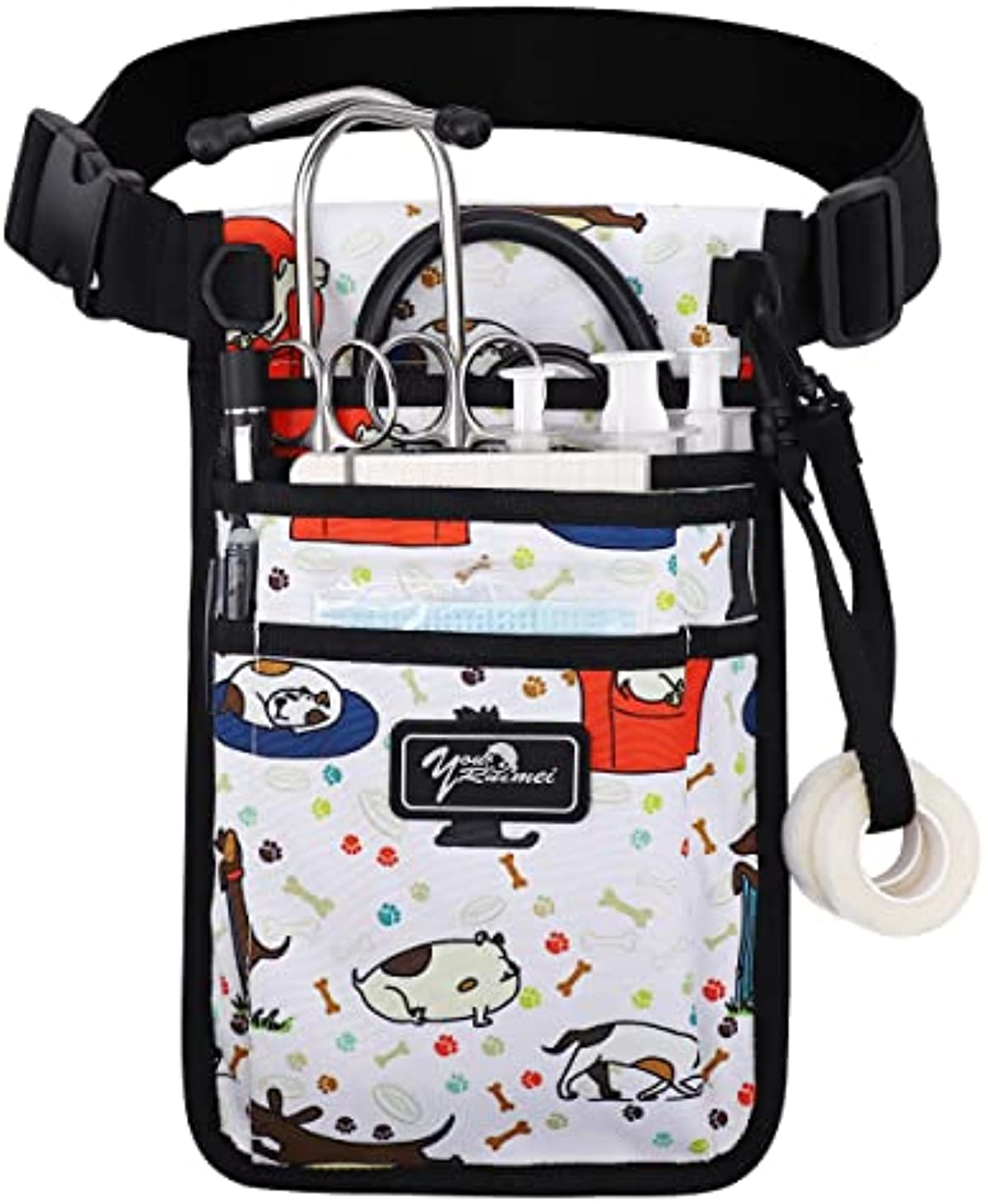 Nurse Fanny Pack for Work,Kit Practical Waist Bag for Nurses,Fanny Pack for Basics,Nurse Utility Belt Organizer Bag (M-Color22XG)