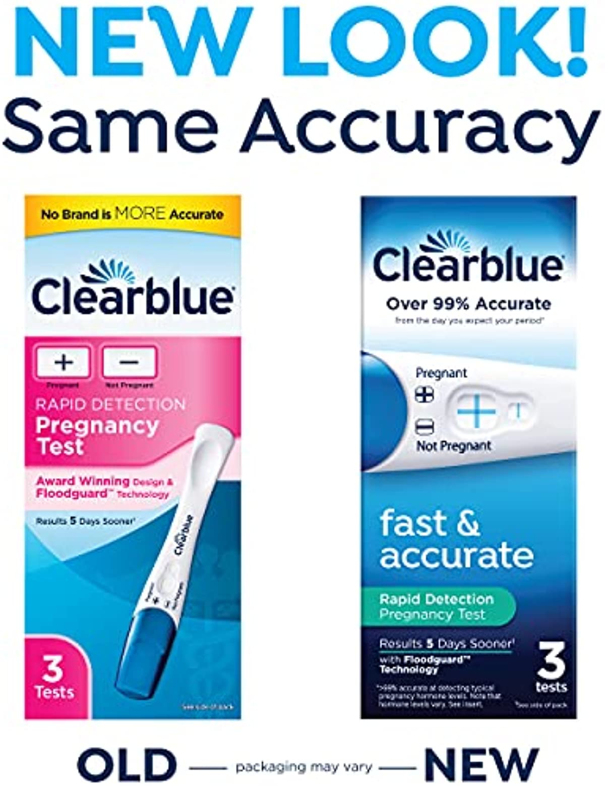Clearblue Rapid Detection Pregnancy Test, 3 Count Prueba de embarazo Rapid Detection Clearblue