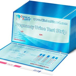ClinicalGuard® Pregnancy Test Strips, Individually Sealed Early Home Detection HCG Test Pregnancy Kit (Pack of 50 Pregnancy Tests)