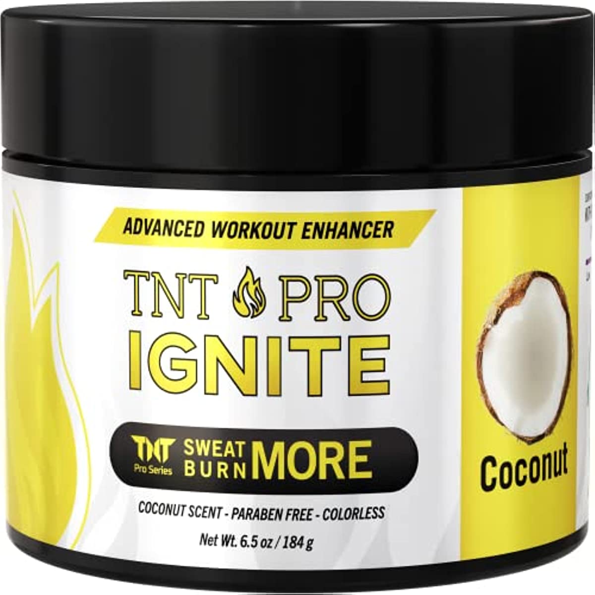TNT Workout Enhancer Sweat Gel: Hot Cream for Tummy Belly Firming, Sweet Scent - Thigh & Arm Hot Sweat Cream: Exercise Thermogenic Cream for Men & Women, Skin Tightening Heat Lotion, Sweet Coconut