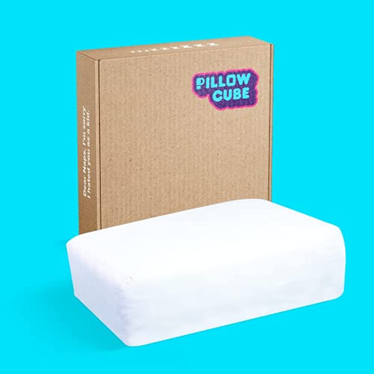 Pillow Cube Side Cube Pro - Thin (4”) - Bed Pillows for Sleeping on Your Side, Cooling Memory Foam Pillows Support Head and Neck for Pain Relief - 12\"x24\"x4”
