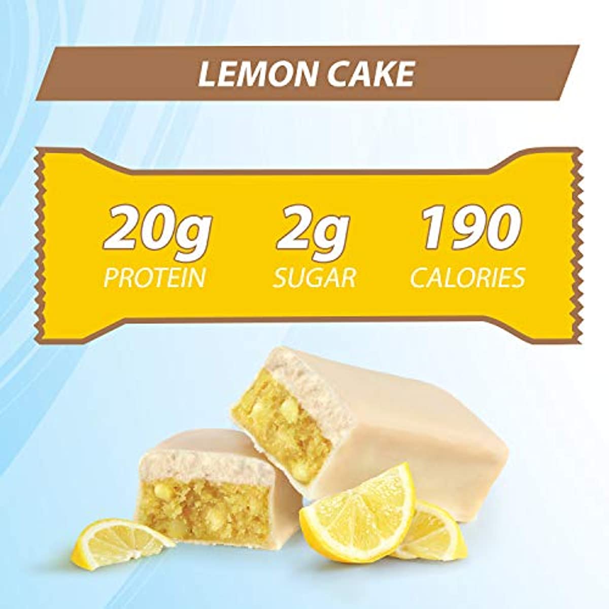 Pure Protein Bars, High Protein, Nutritious Snacks to Support Energy, Low Sugar, Lemon Cake, 1.76 oz, 12 Count