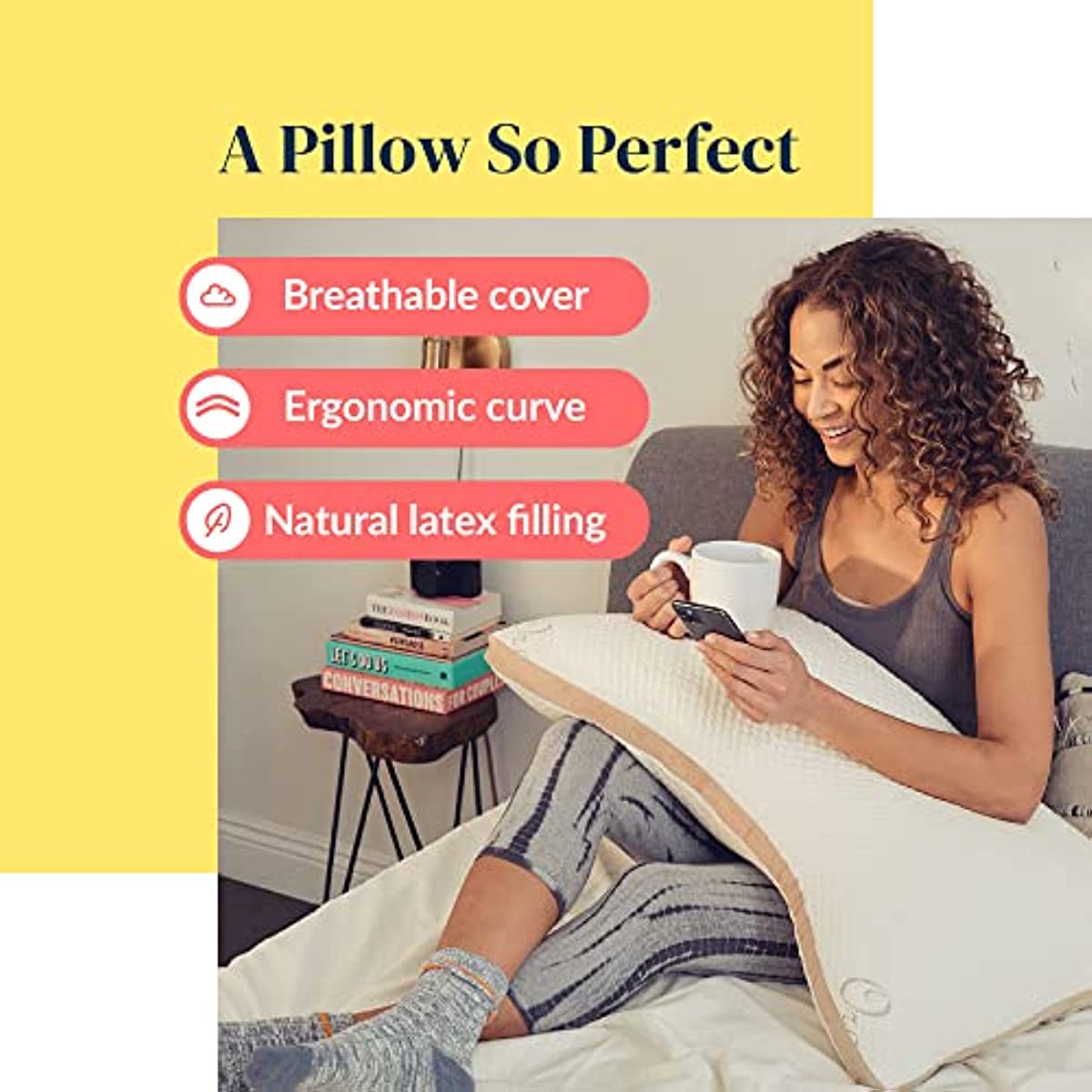 Cut & Sewn Latex Pillow for Side Sleepers - Adjustable Bed Pillow for Sleeping - Curved Pillow for Neck and Shoulder Pain - 100{a4b6bfead34e0a0c1bffdfba887114b21b1f0951947c6e77e134bb9a23fce0f8} Adjustable Loft - Queen Size Pillow 19 inch x 29 inch (Queen)