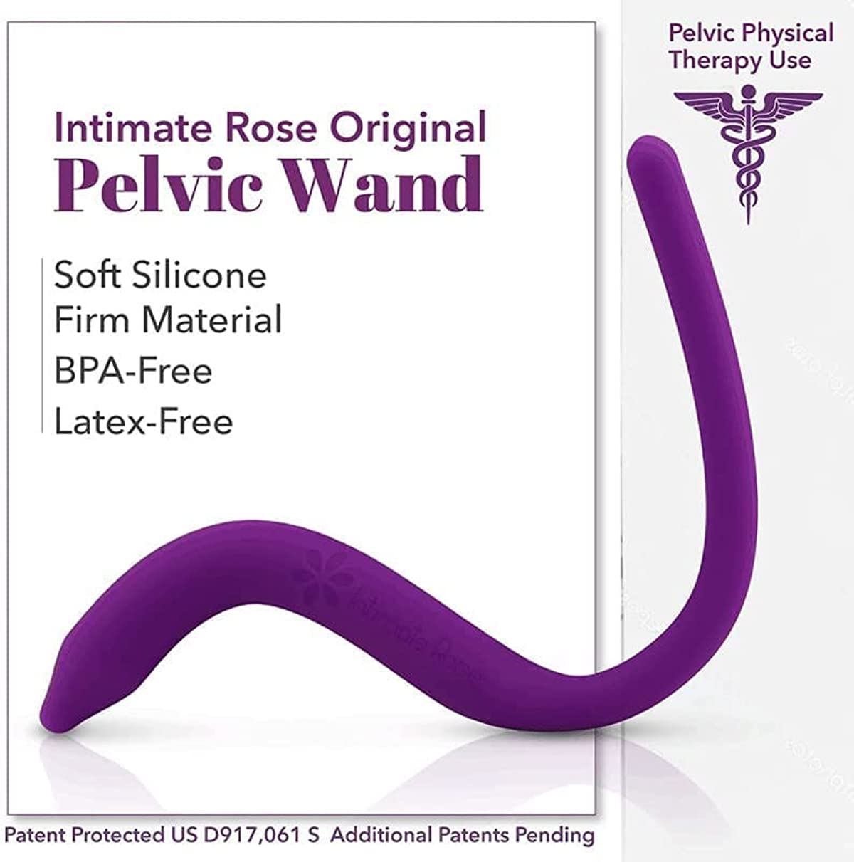 IntimateRose Pelvic Wand Trigger Point & Tender Point Release for Pelvic Floor Muscles - Pelvic Physical Therapy Use - Men & Women