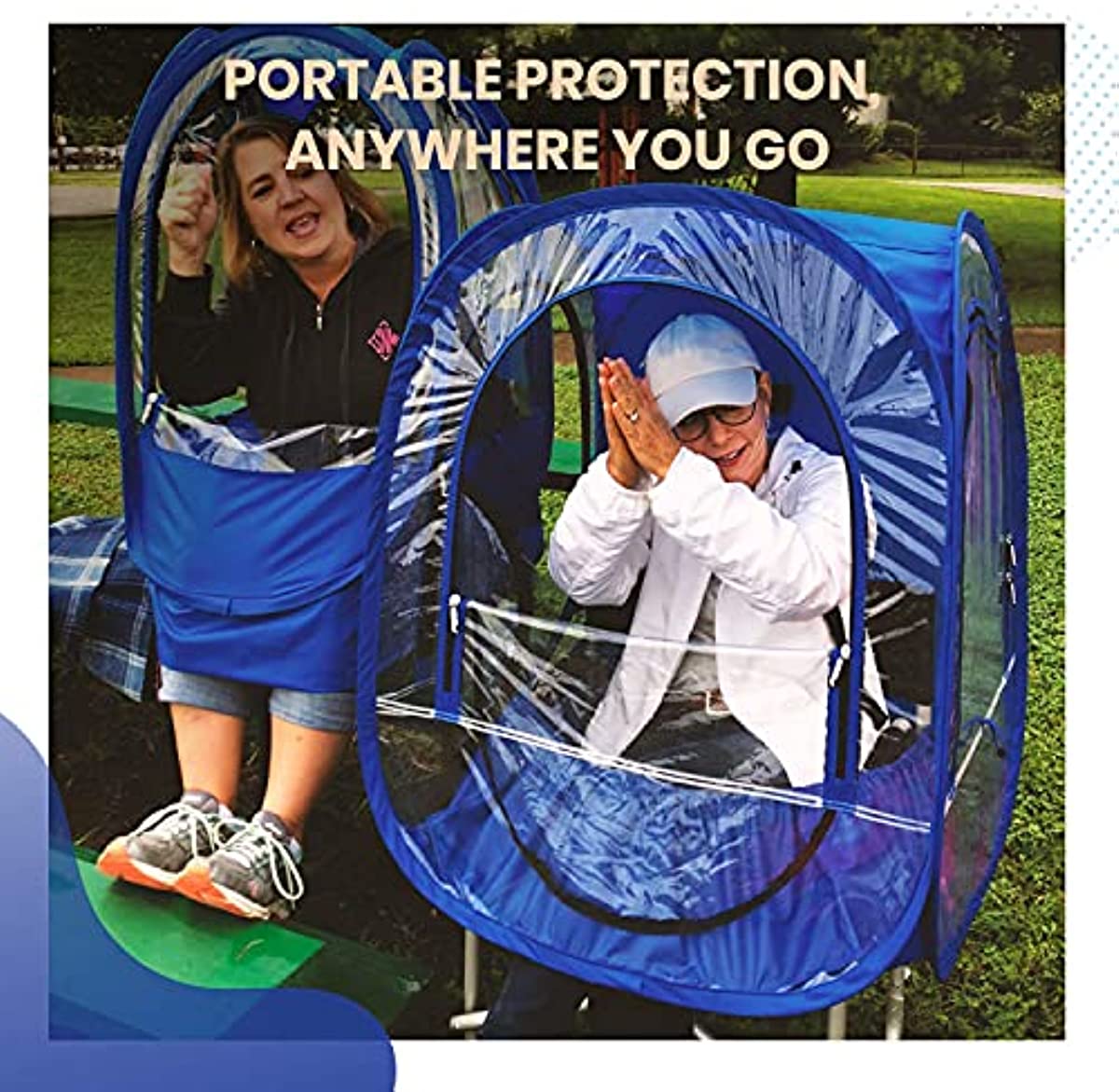 Under the Weather ChairPod 1-Person Wearable Pod for Scooters, Wheelchairs and Folding Chairs, Protection from Cold, Wind and Rain