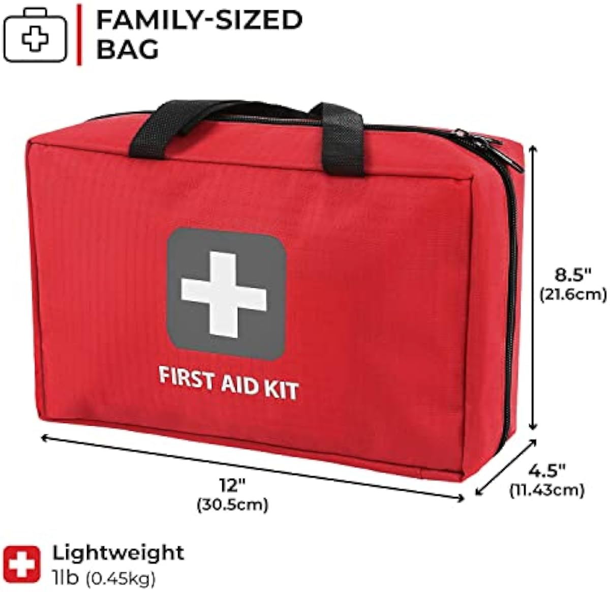 First Aid Kit – 291 Pieces of First Aid Supplies | Hospital Grade Medical Supplies for Emergency and Survival Situations | Ideal for Home, Car, Trucks, Camping, Hiking, Travel, Sports, Pets, Hunting