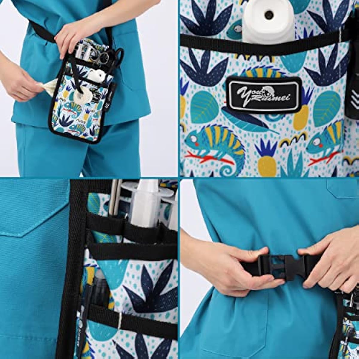 Nurse Fanny Pack for Work,Kit Practical Waist Bag for Nurses,Fanny Pack for Basics,Nurse Utility Belt Organizer Bag (M-Color24XY)