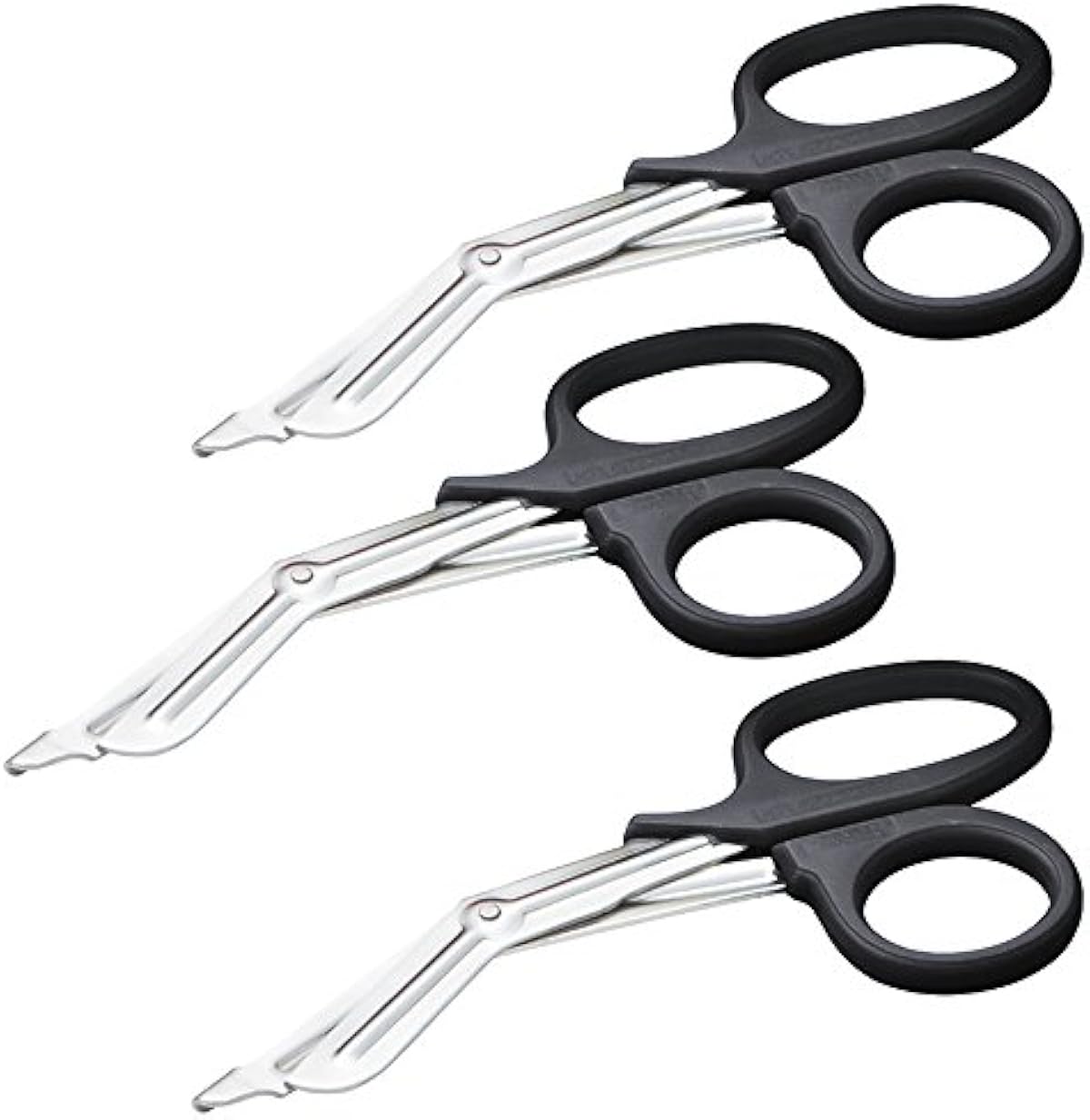 ADC 320BK-3 Model 320 Medicut EMT Shears, Medical Grade, Stainless Steel, Traditional, 7-1/4\" Length, Black, Pack of 3