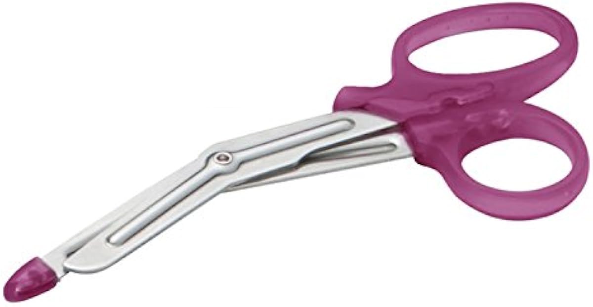 ADC 321MQ Model 321 MiniMedicut Nurse Shears with Safety Tip, Stainless Steel, 5.5\" Length, Magenta