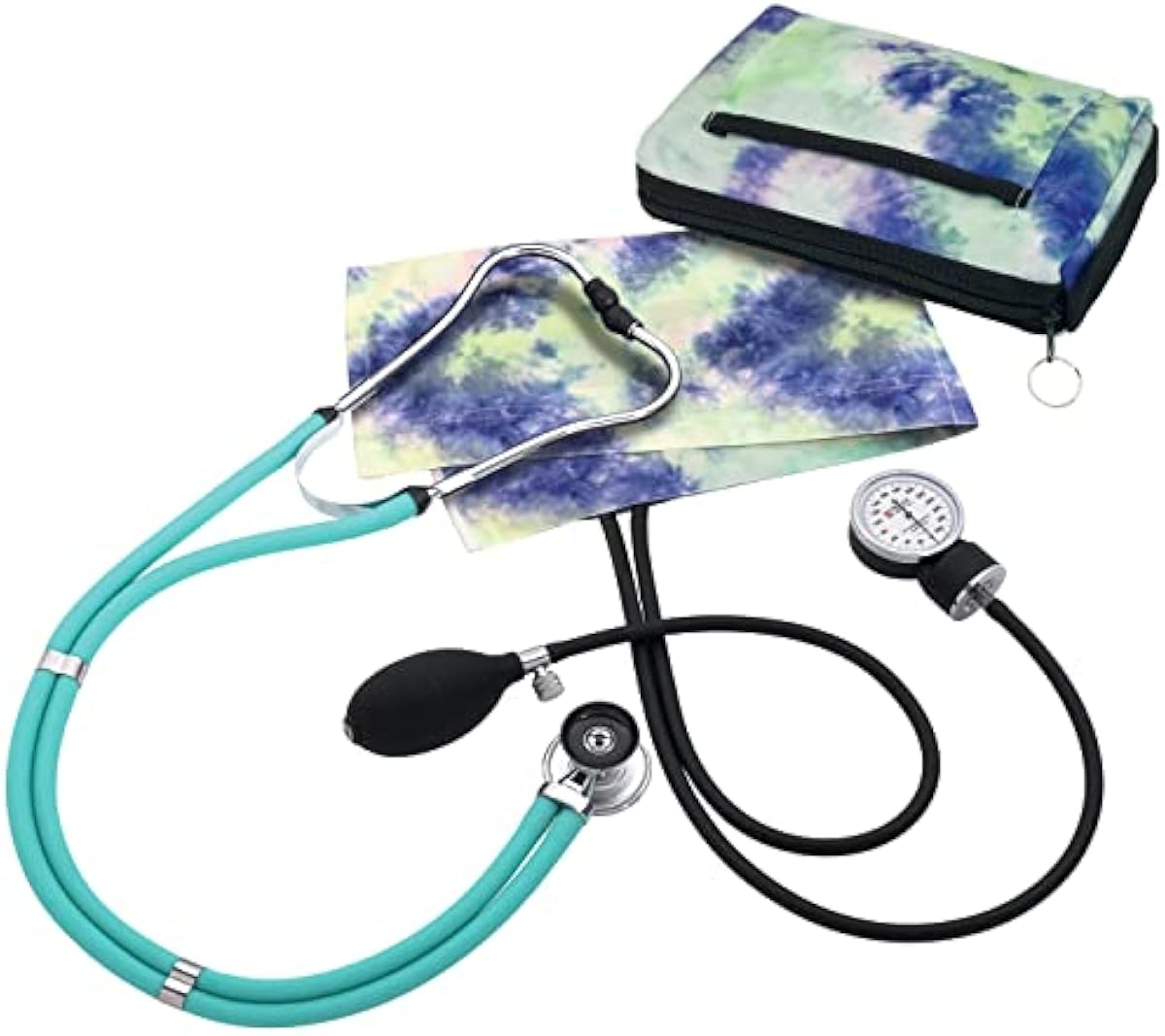 Prestige Medical Aneroid Sphygmomanometer/Sprague-Rappaport Kit, Tie Dye Tropical Reef