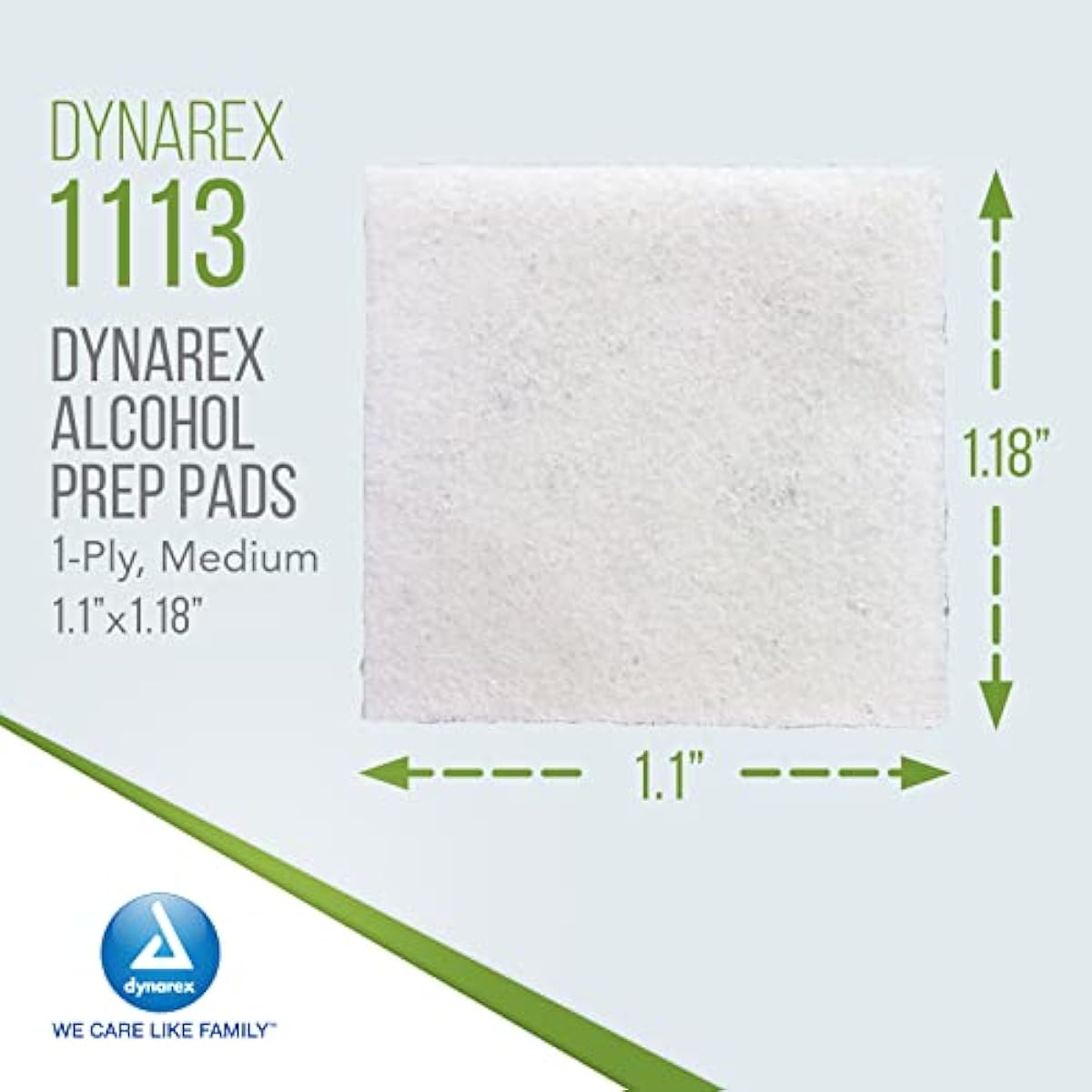 Dynarex 1113 Alcohol Prep Pad Sterile, Medium, Count 200 (Pack of 1)