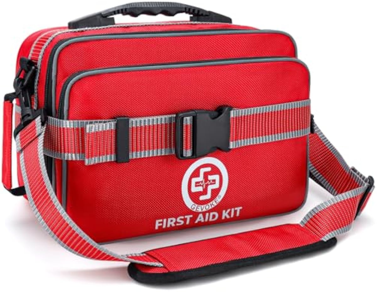 Professional 500 Piece Emergency First Aid Kit for Home, Car, Travel, Camping, Truck, Hiking, Sports, Office, Vehicle & Outdoor Emergencies - Emergency Medical Kit, Large First Aid Kit Survival