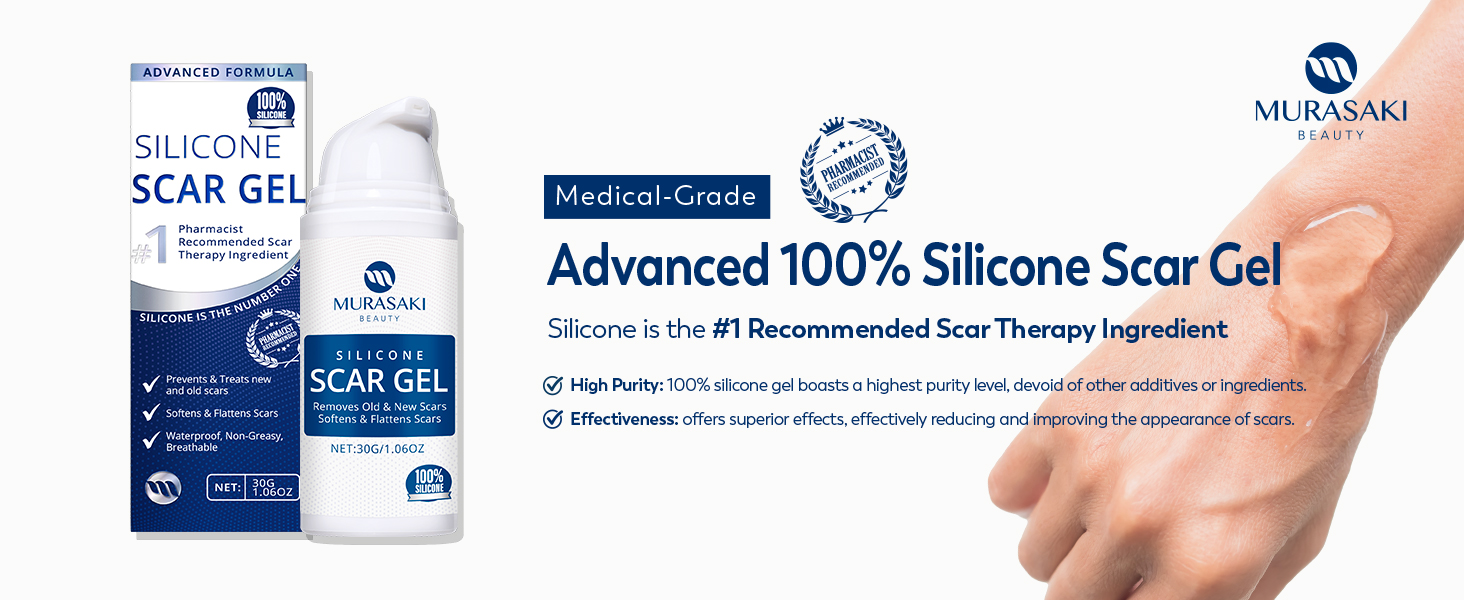 100% Silicone Scar Gel Scar Cream D1