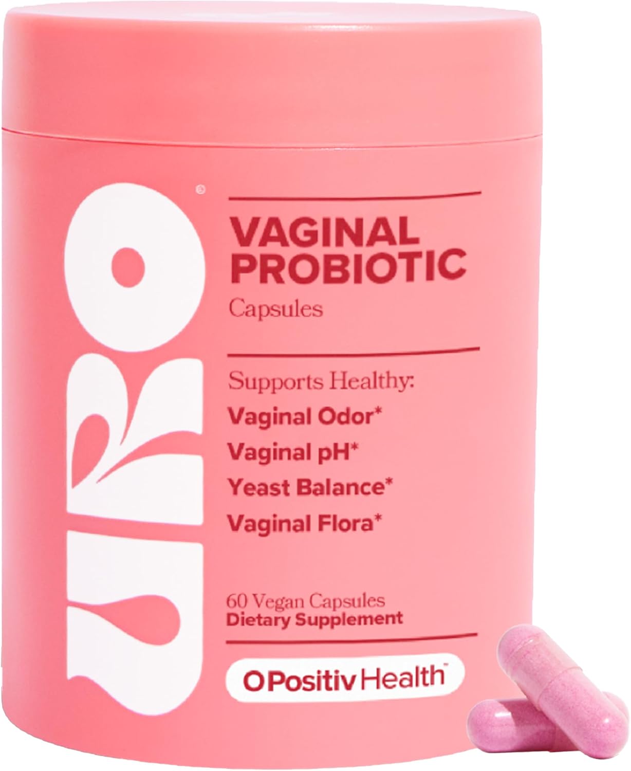 O Positiv URO Vaginal Probiotics for pH Balance | 60 Count