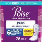 Ultra Absorbent Poise Incontinence Pads for Women, 78 Count