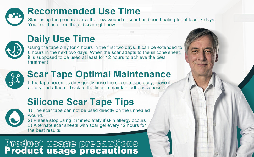 silicone scar strips