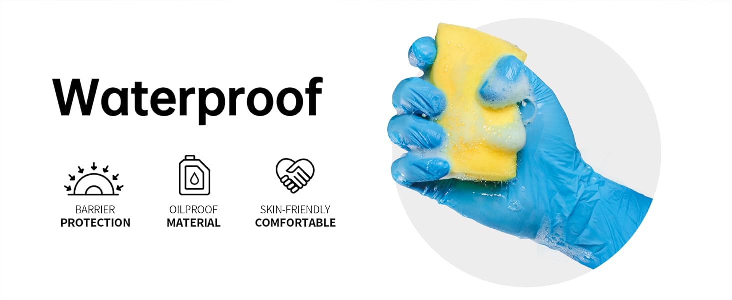 Nitrile Gloves waterproof, oil-proof, skin friendly