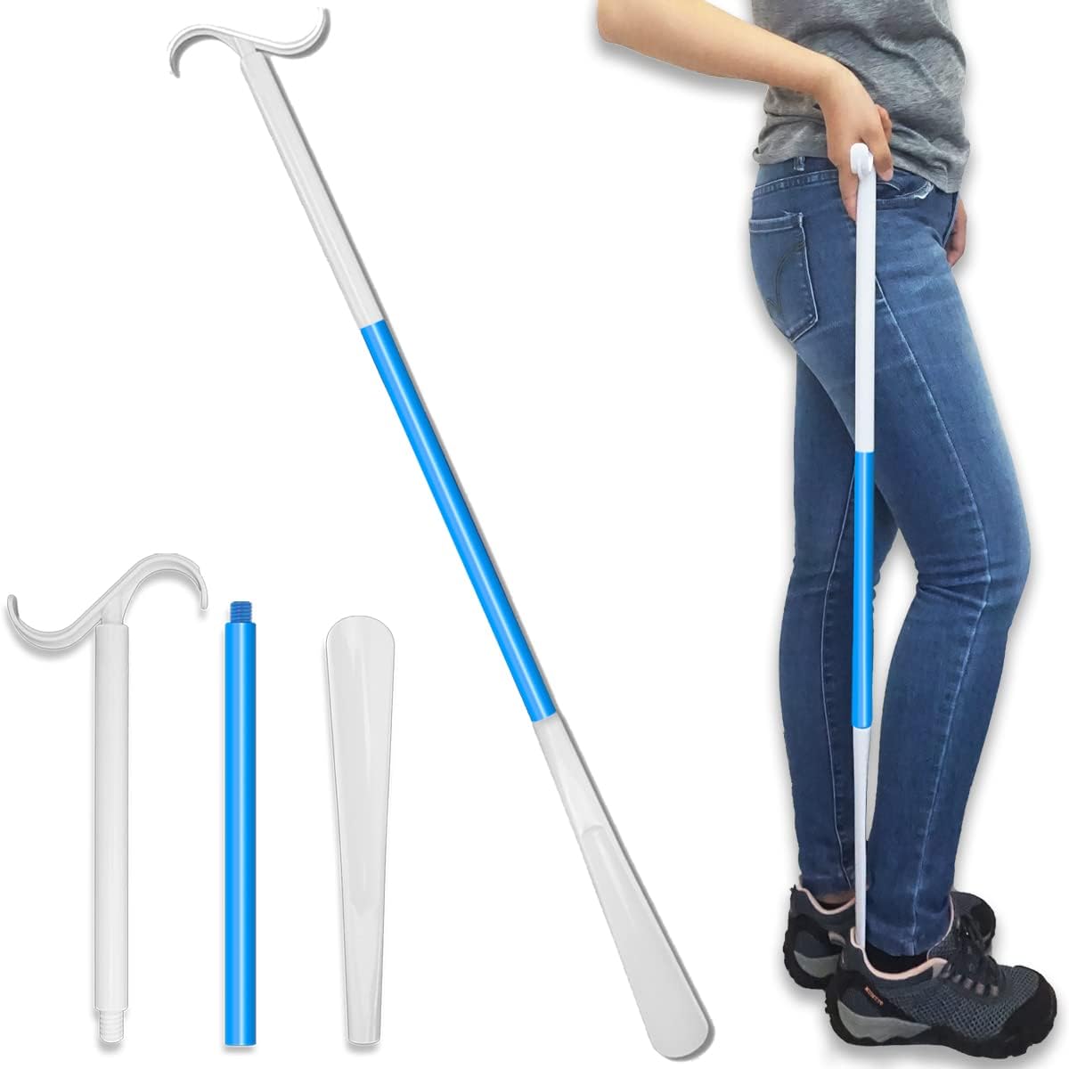 35.5" Long Handled Shoe Horn & Dressing Aid for Seniors