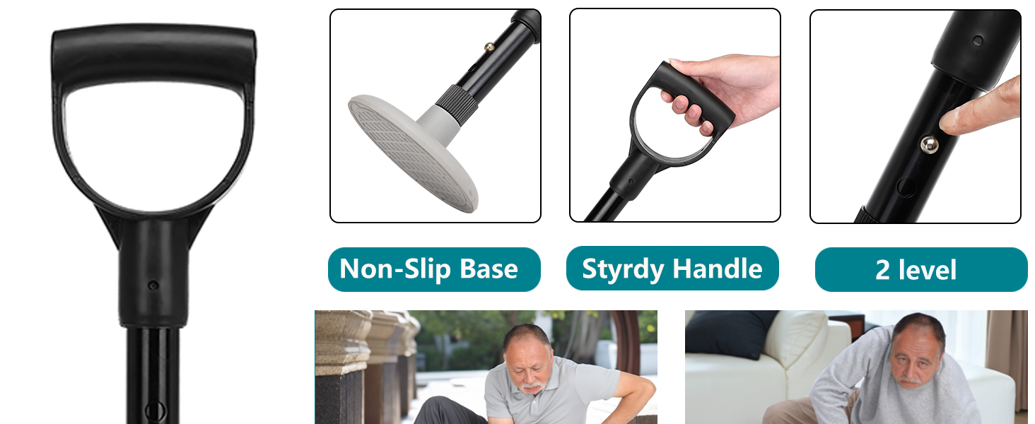 Stand assist mobility tool adjustable standing aid device for seniors