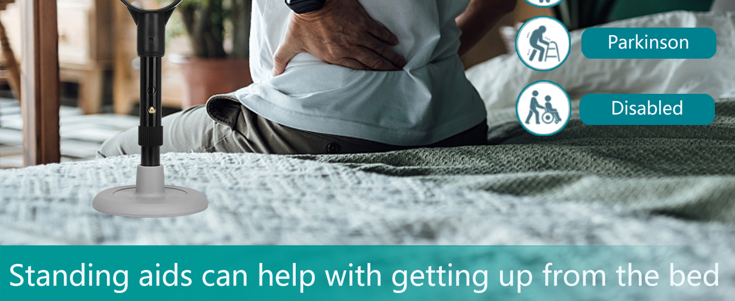 adjustable standing aid device