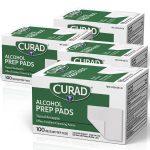 CURAD Alcohol Prep Pads – 400 Individual Isopropyl Wipes