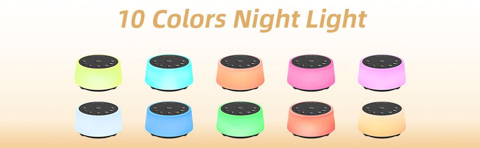 10 Colors Night Light