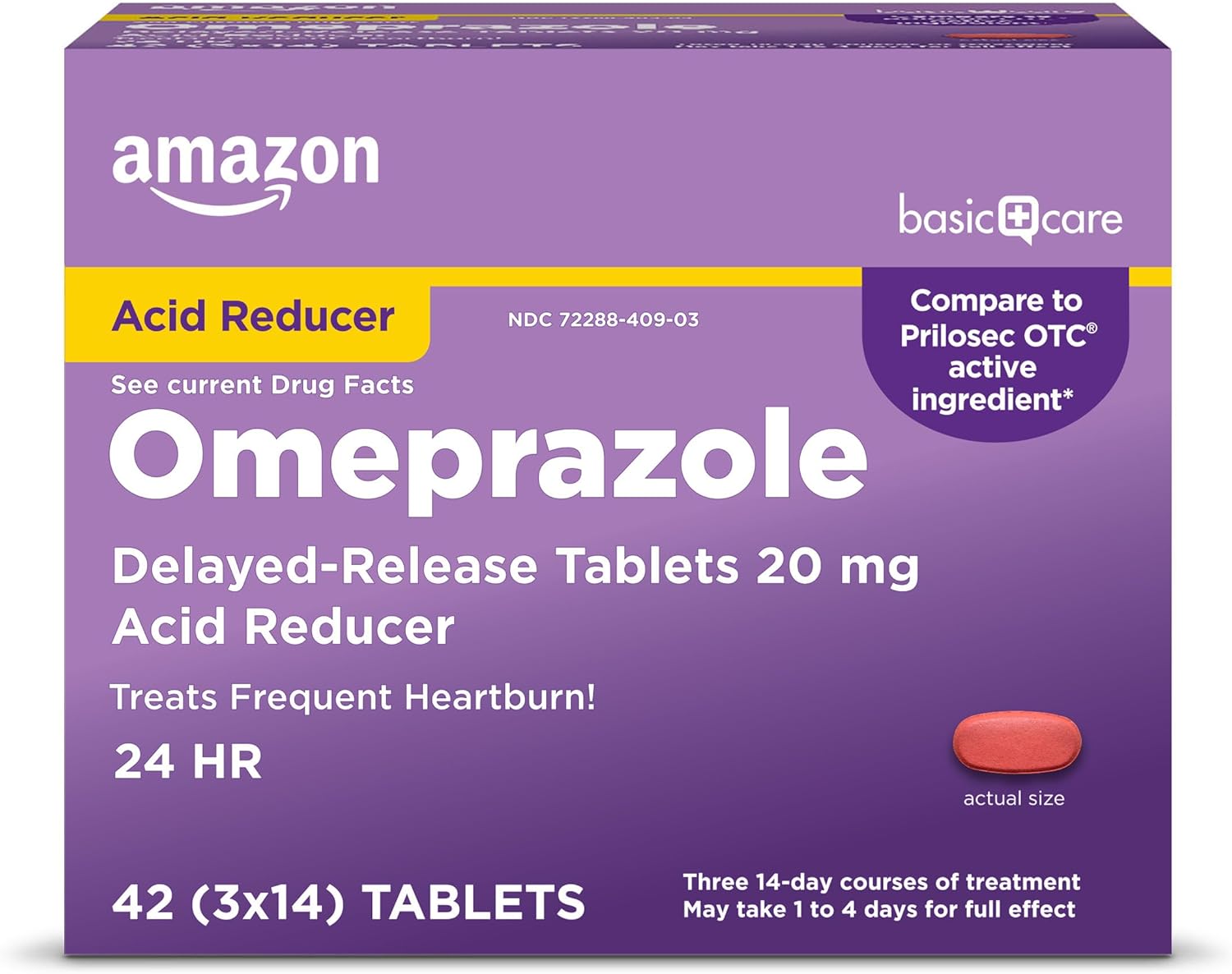 Omeprazole 20mg Tablets - Heartburn Relief, 42 Count