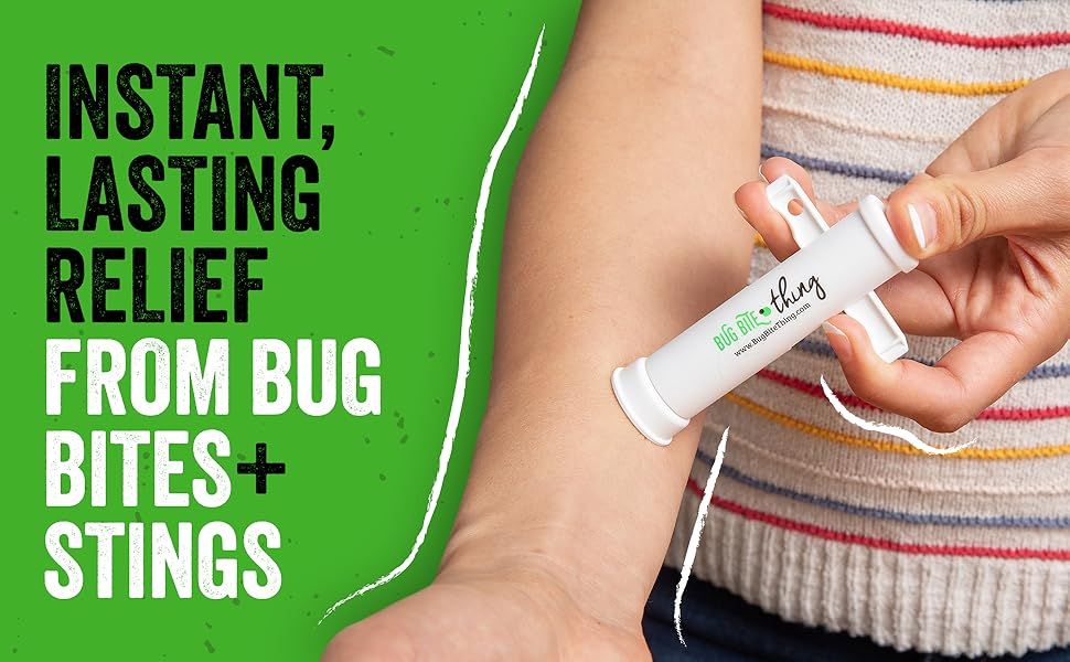 Instant, lasting relief from bug bites + stings