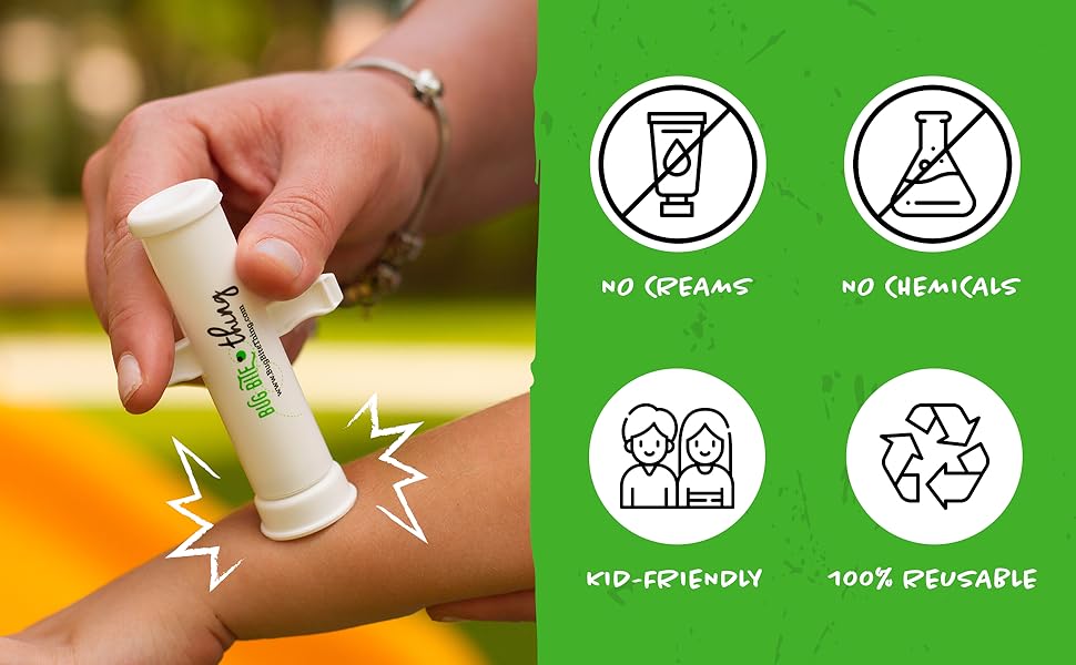 No creams, no chemicals, kid-friendly, 100% reusable.