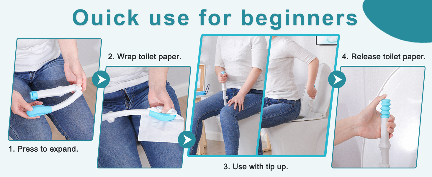 Comfortable bottom buddy wiping aid