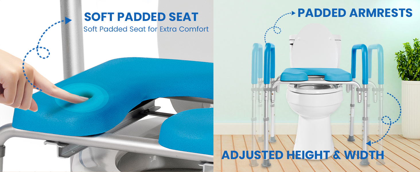 Easy Assembly Raised Toilet Seat