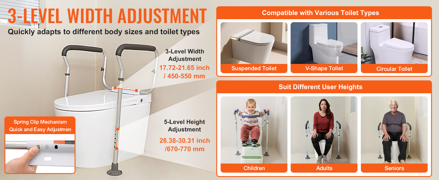 toilet safety rails for seniors