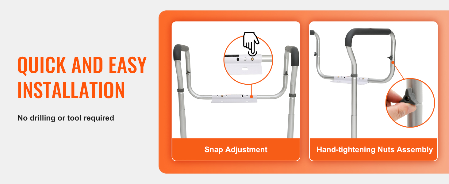 toilet safety frame